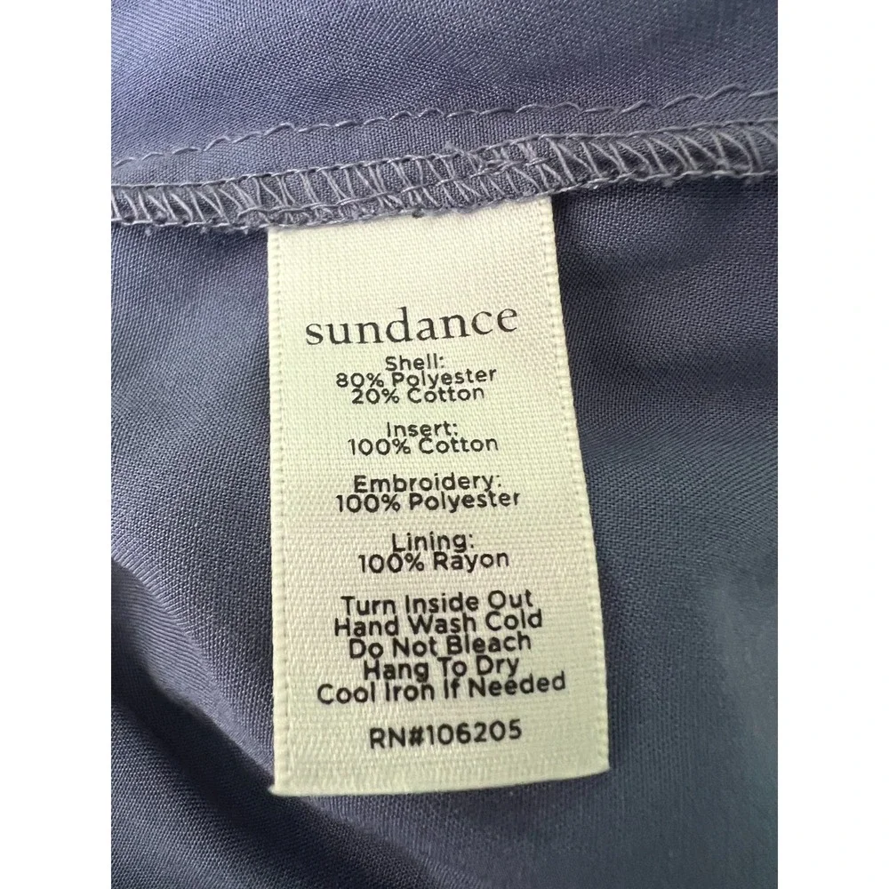 Sundance Marceline Embroidered Eyelet‎ Midi Dress Blue White Sleeveless XS NWOT